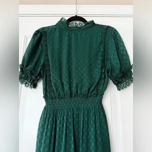 Max Studio emerald green tiered dress - Picture 10 of 12